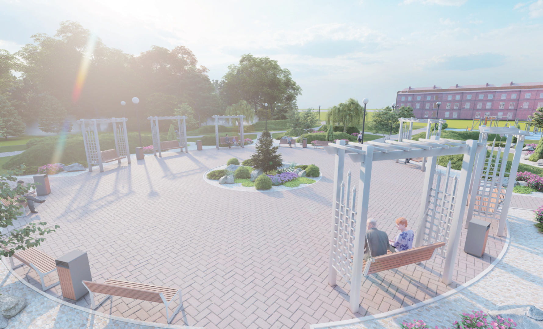 сквер, истра, благоустройство,