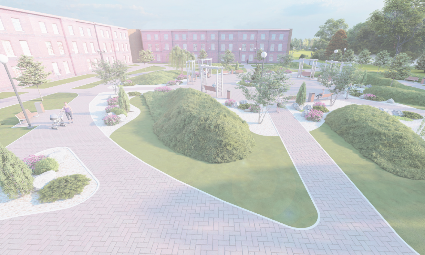 сквер, истра, благоустройство,