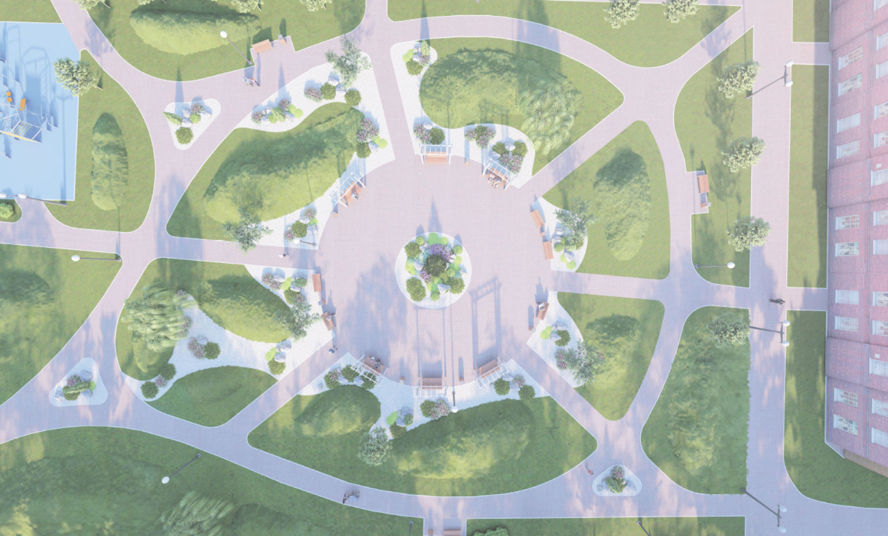 сквер, истра, благоустройство,