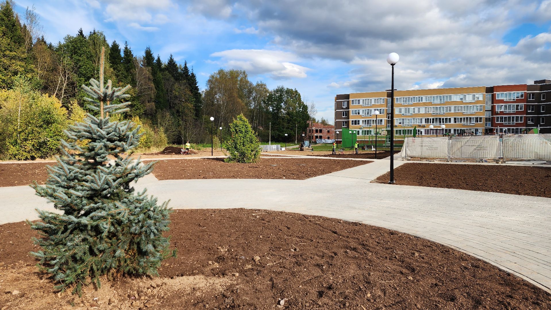 сквер, истра, благоустройство,