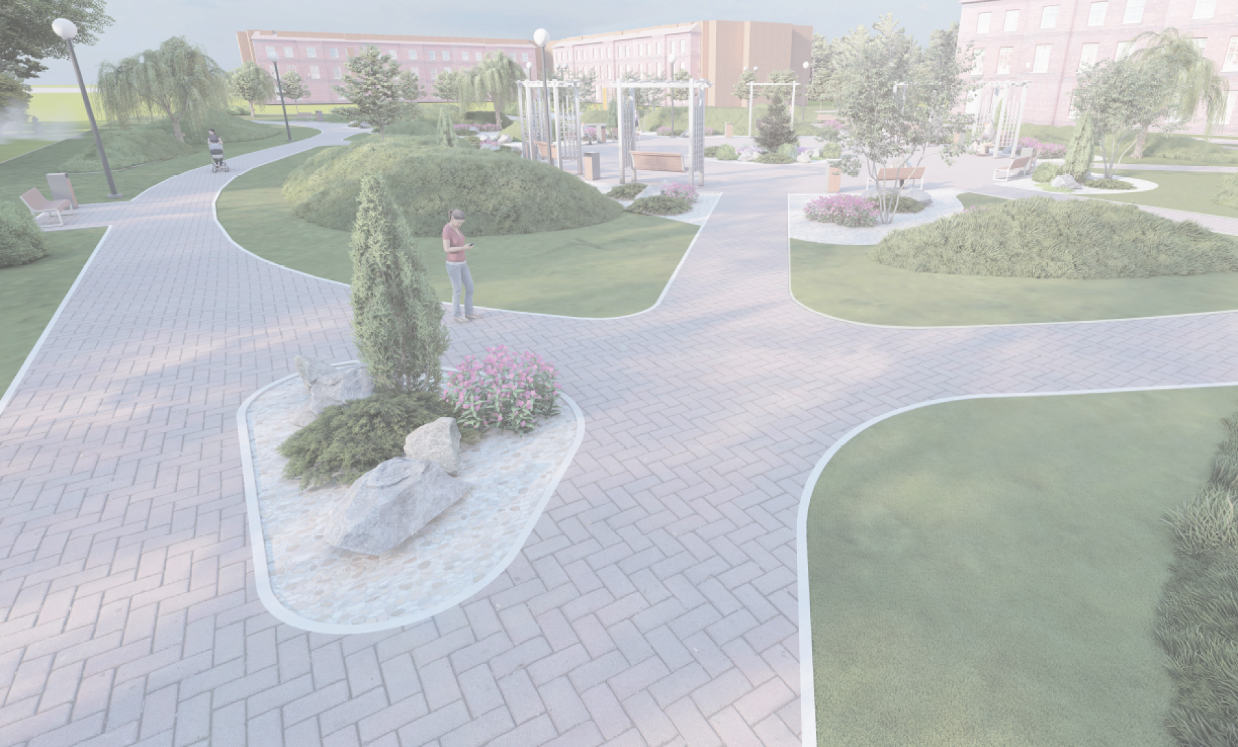 сквер, истра, благоустройство,