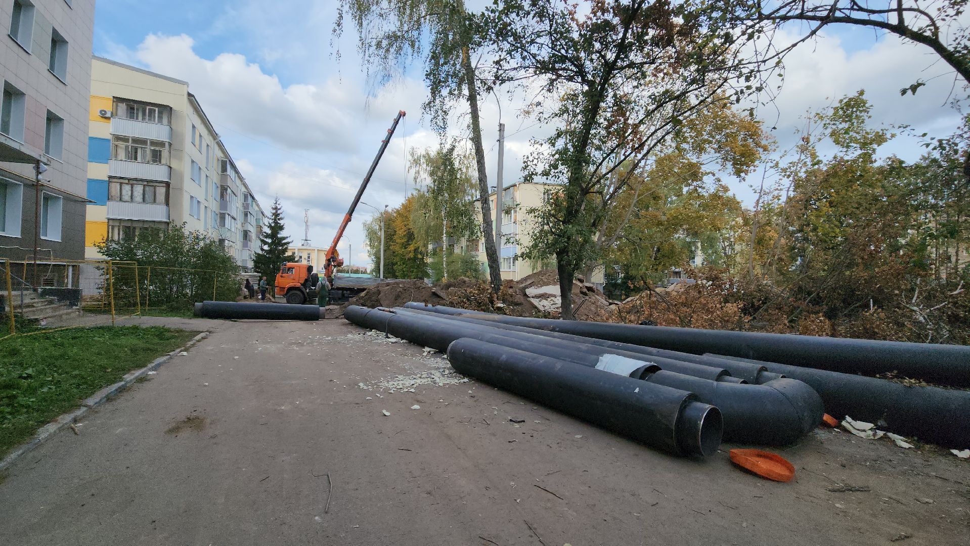 кашира, отопление, жкх, аварийные работы, теплотрасса, горячая вода, гвс, капитальный ремонт,