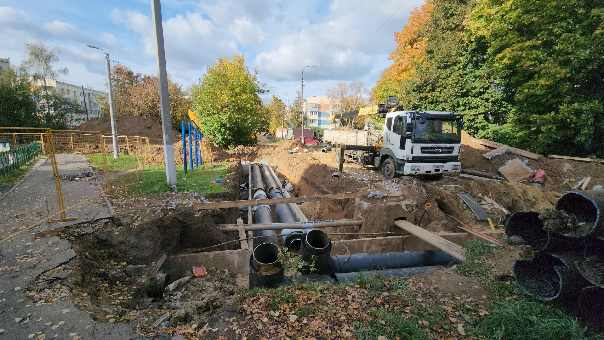 кашира, отопление, жкх, аварийные работы, теплотрасса, горячая вода, гвс, капитальный ремонт,