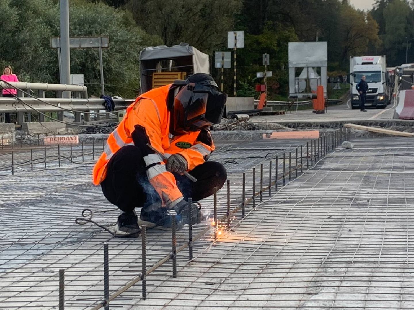 трасса а-108, Лопасня, семеновское, дорога, мост, ремонт,