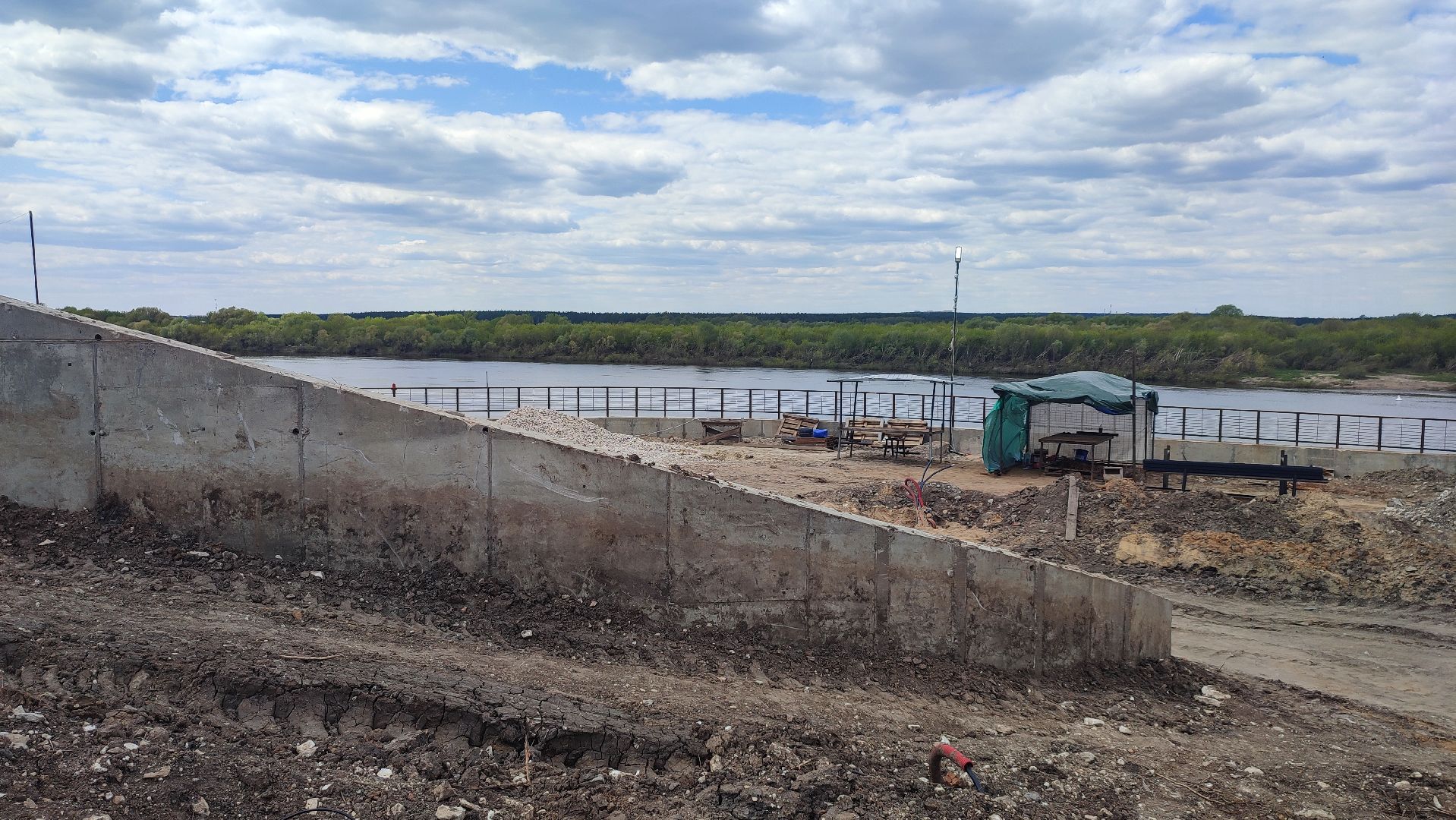 Кашира, река, Ока, набережная, благоустройство, строительство