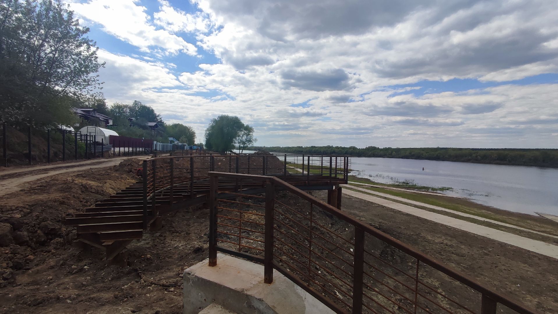 Кашира, река, Ока, набережная, благоустройство, строительство