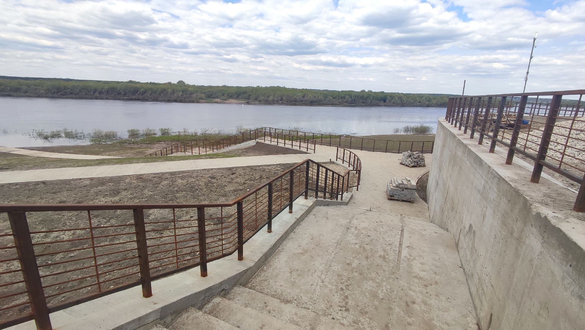 Кашира, река, Ока, набережная, благоустройство, строительство