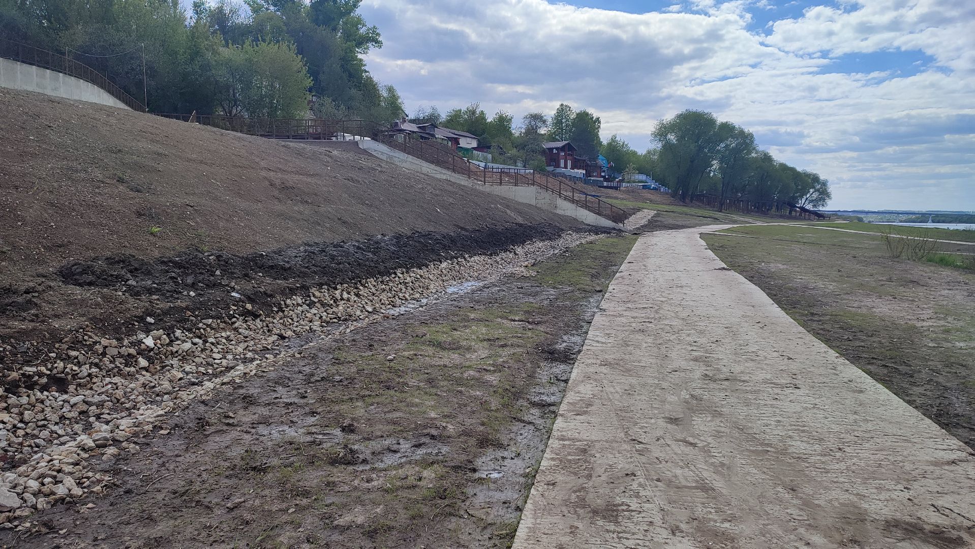 Кашира, река, Ока, набережная, благоустройство, строительство