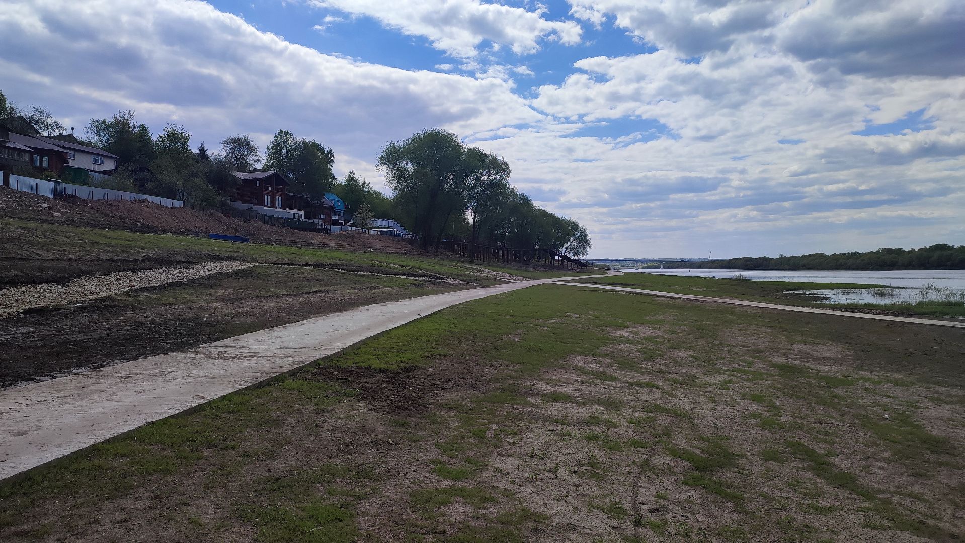 Кашира, река, Ока, набережная, благоустройство, строительство