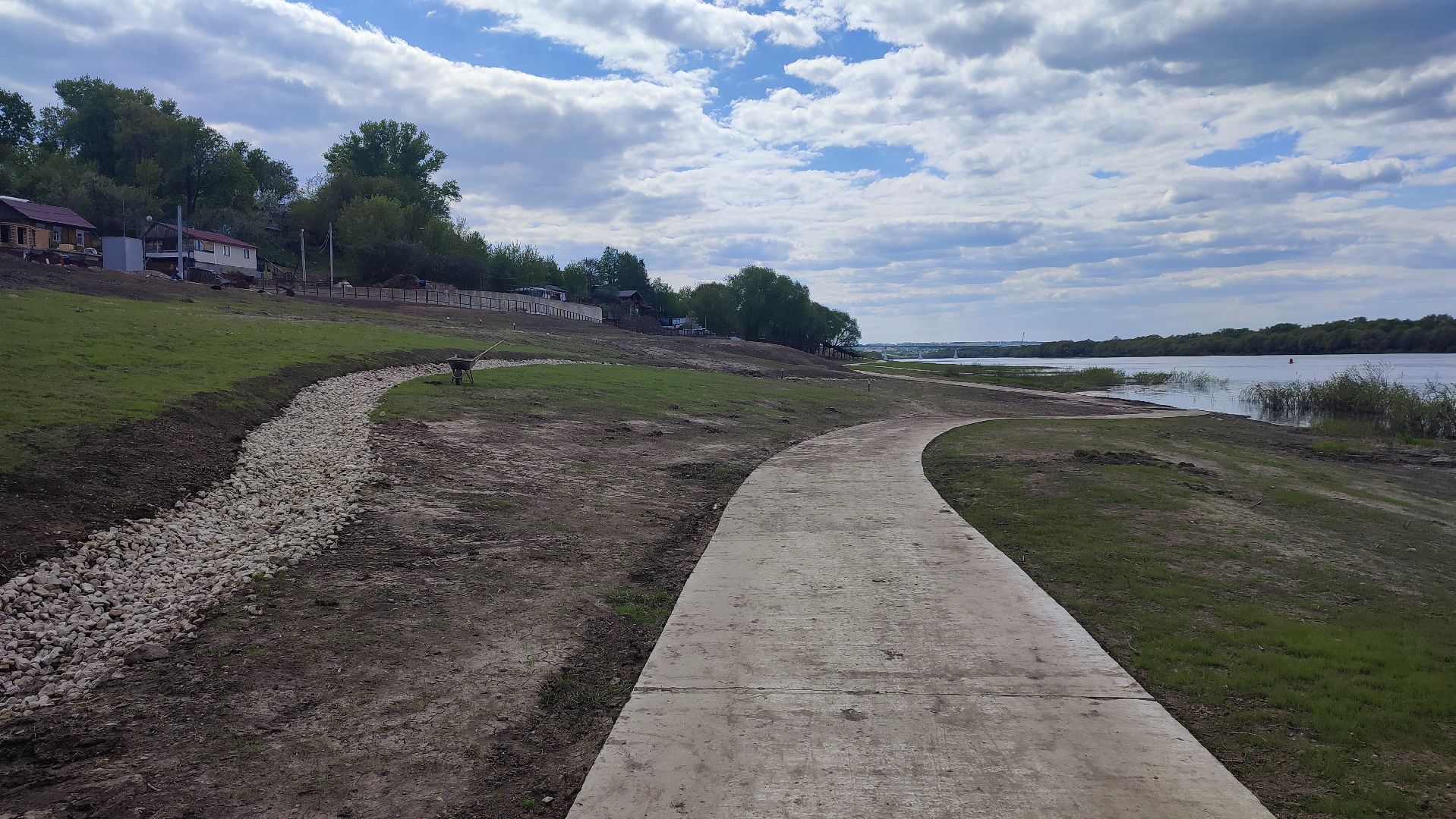 Кашира, река, Ока, набережная, благоустройство, строительство
