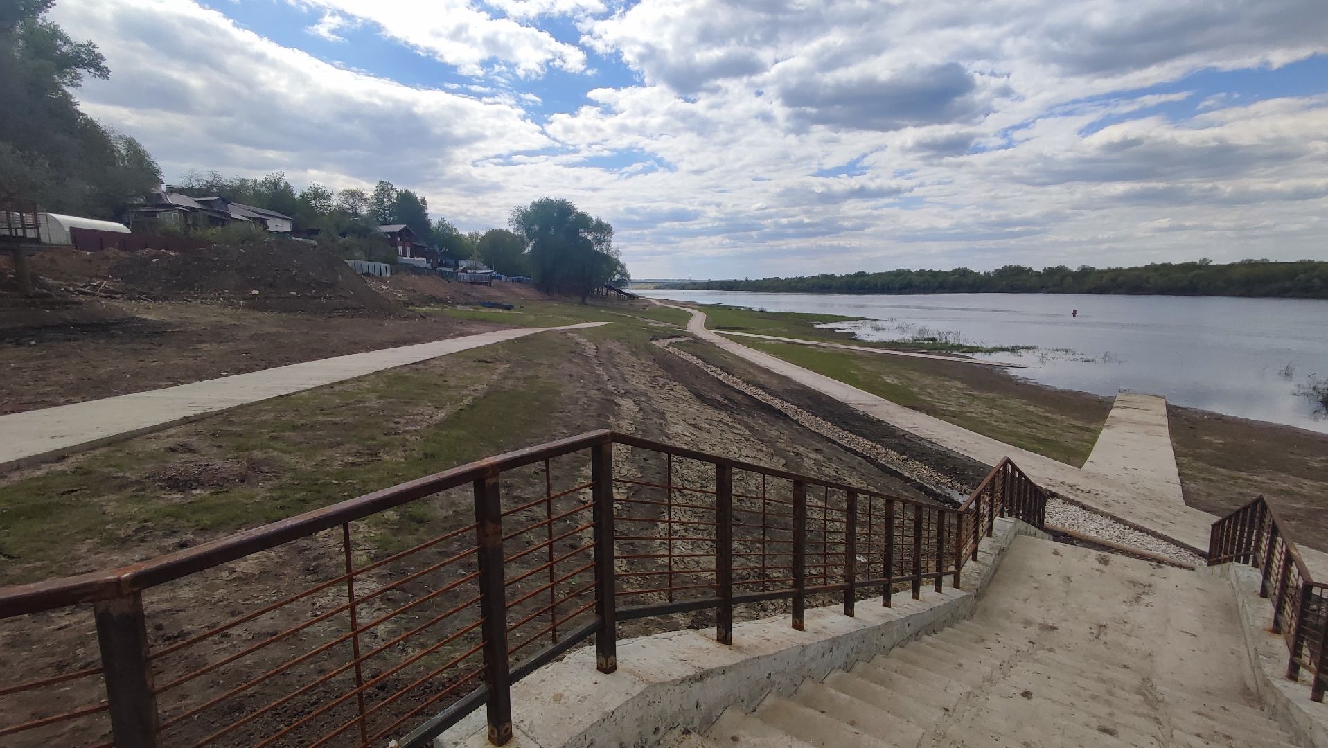 Кашира, река, Ока, набережная, благоустройство, строительство