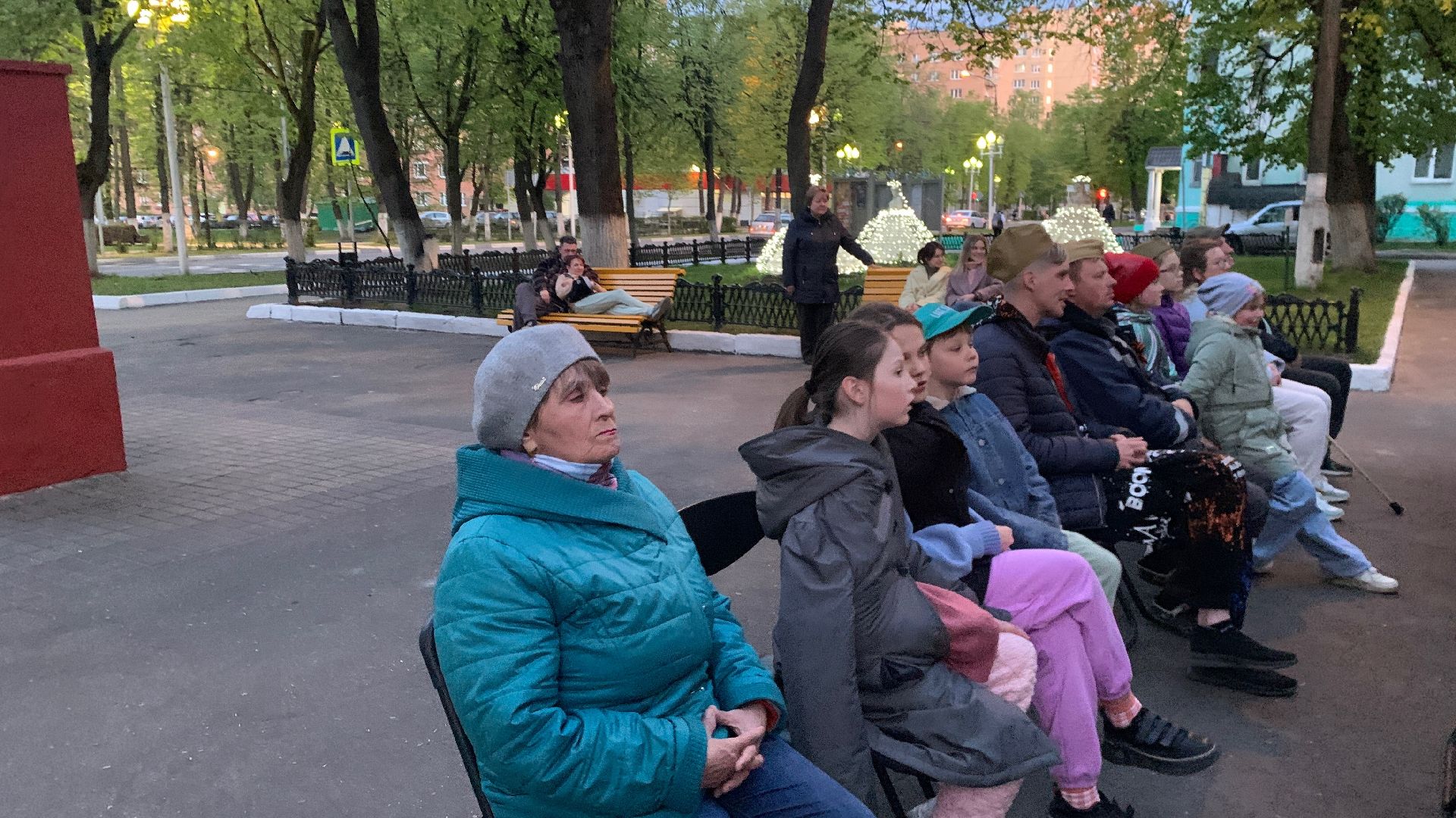 Ступино, День Победы, открытый кинопоказ