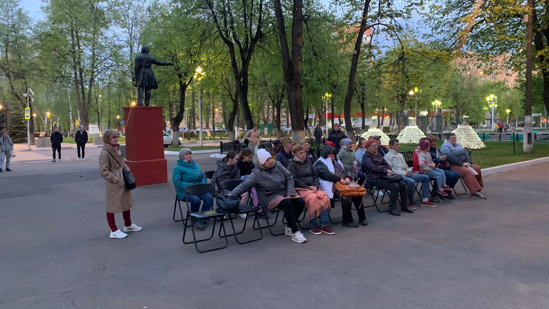 Ступино, День Победы, открытый кинопоказ