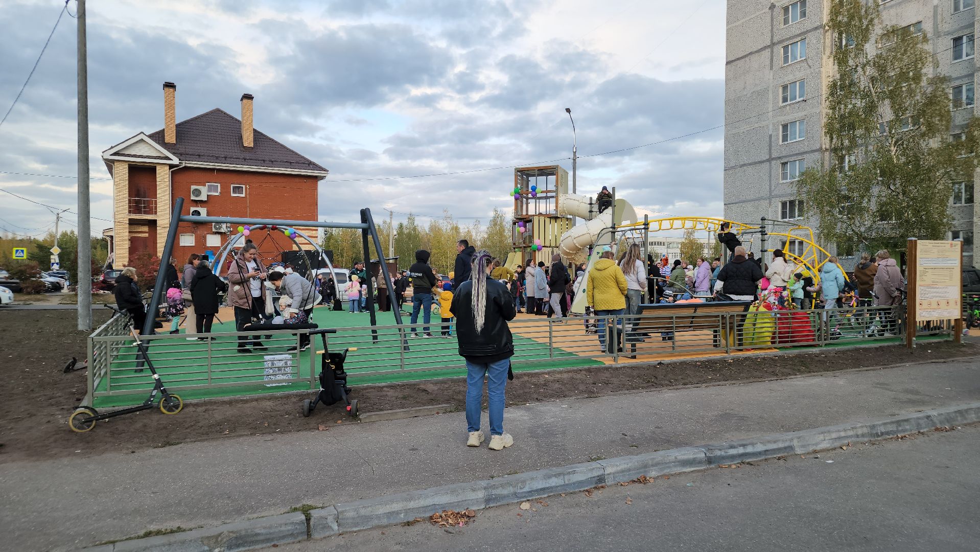 новая детская площадка, благоустройство 2025, давыдово, орехово-зуевский округ,