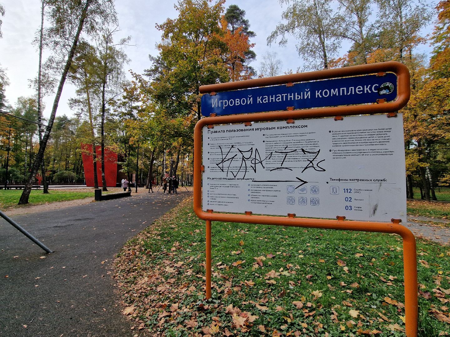 сломанную тарзанку починили в балашихе по просьбам жителей,парк пехорка балашиха,