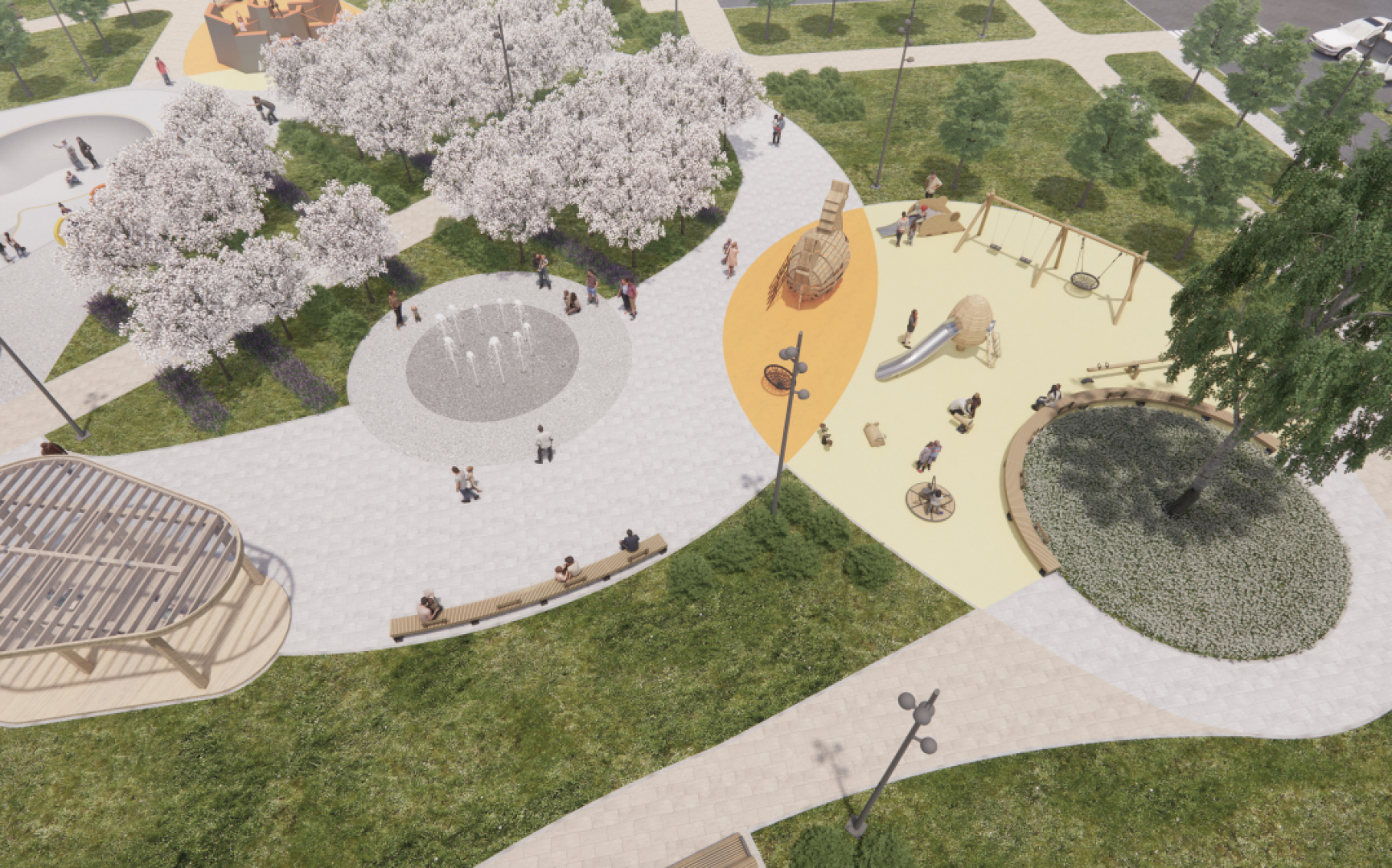 сквер, истра, благоустройство,