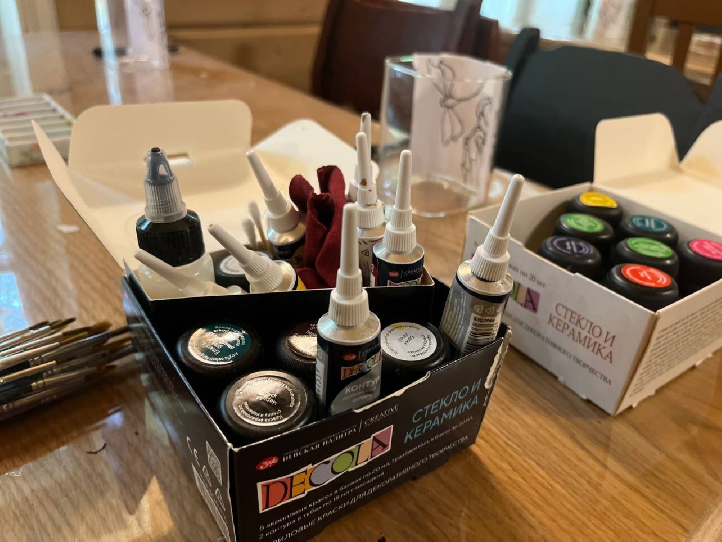 красногорск, мастер класс, роспись по стеклу,