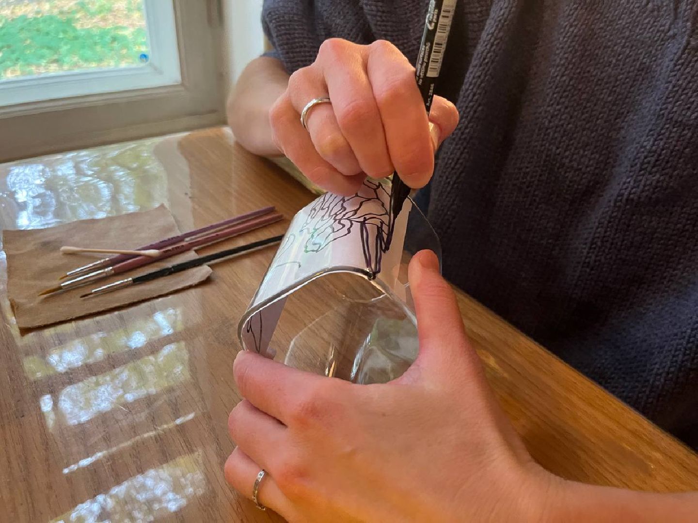 красногорск, мастер класс, роспись по стеклу,