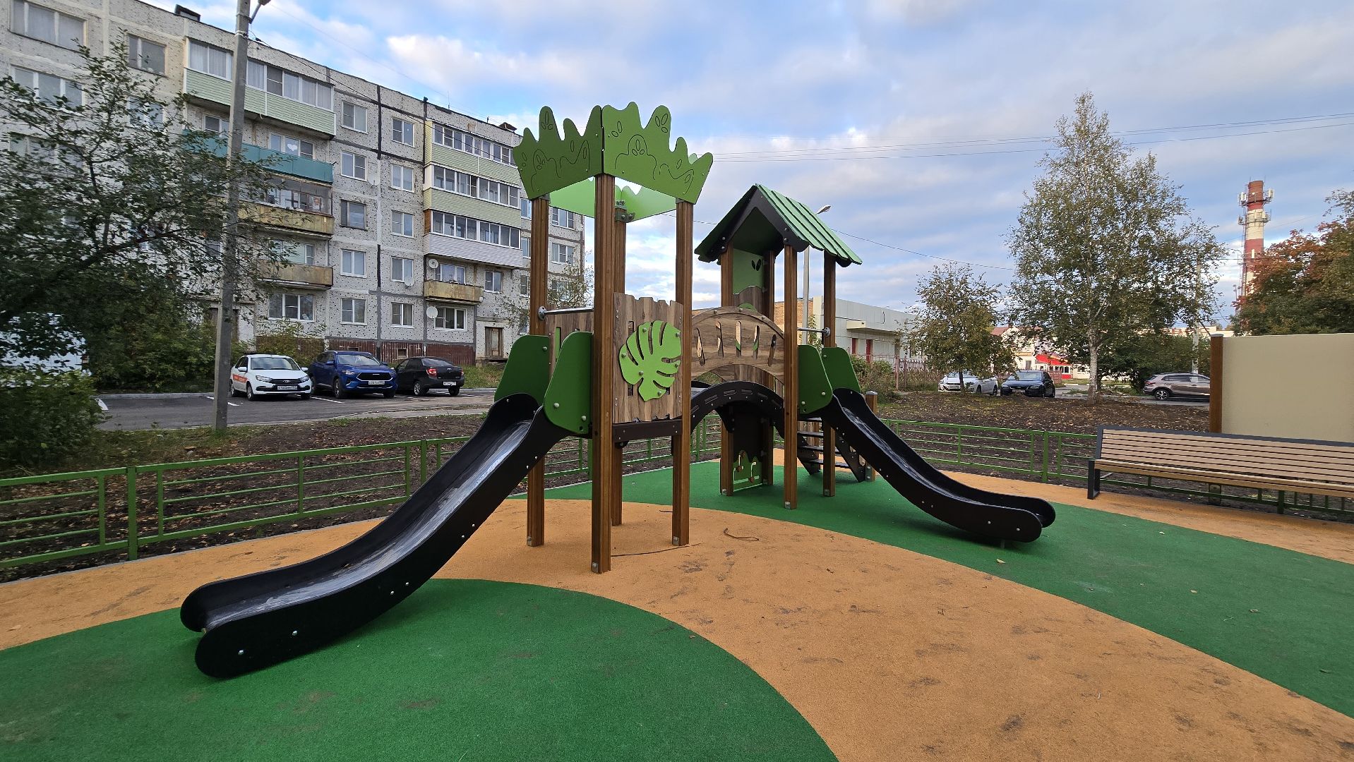 Коломна, новая детская площадка,Озеры,