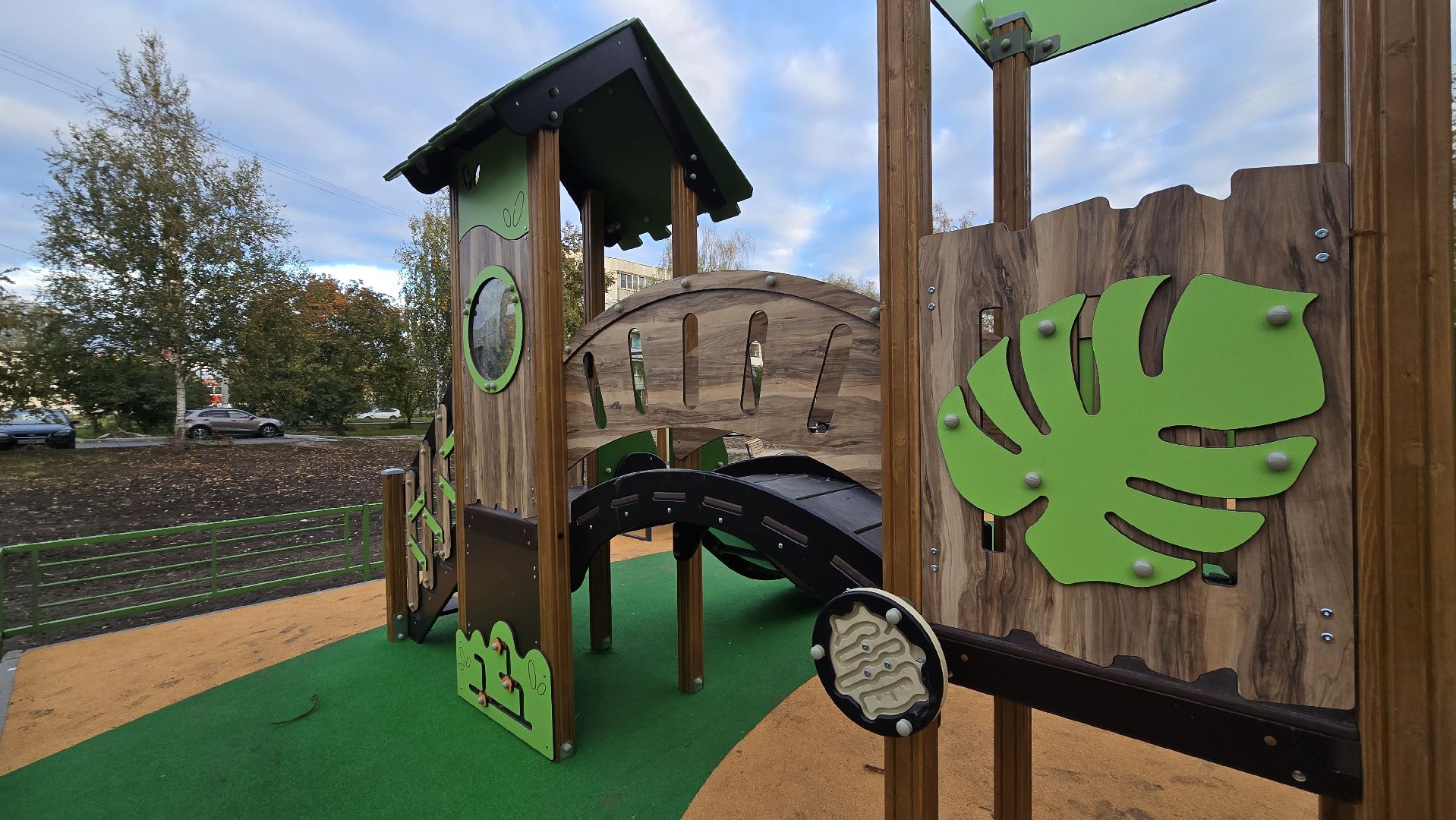 Коломна, новая детская площадка,Озеры,