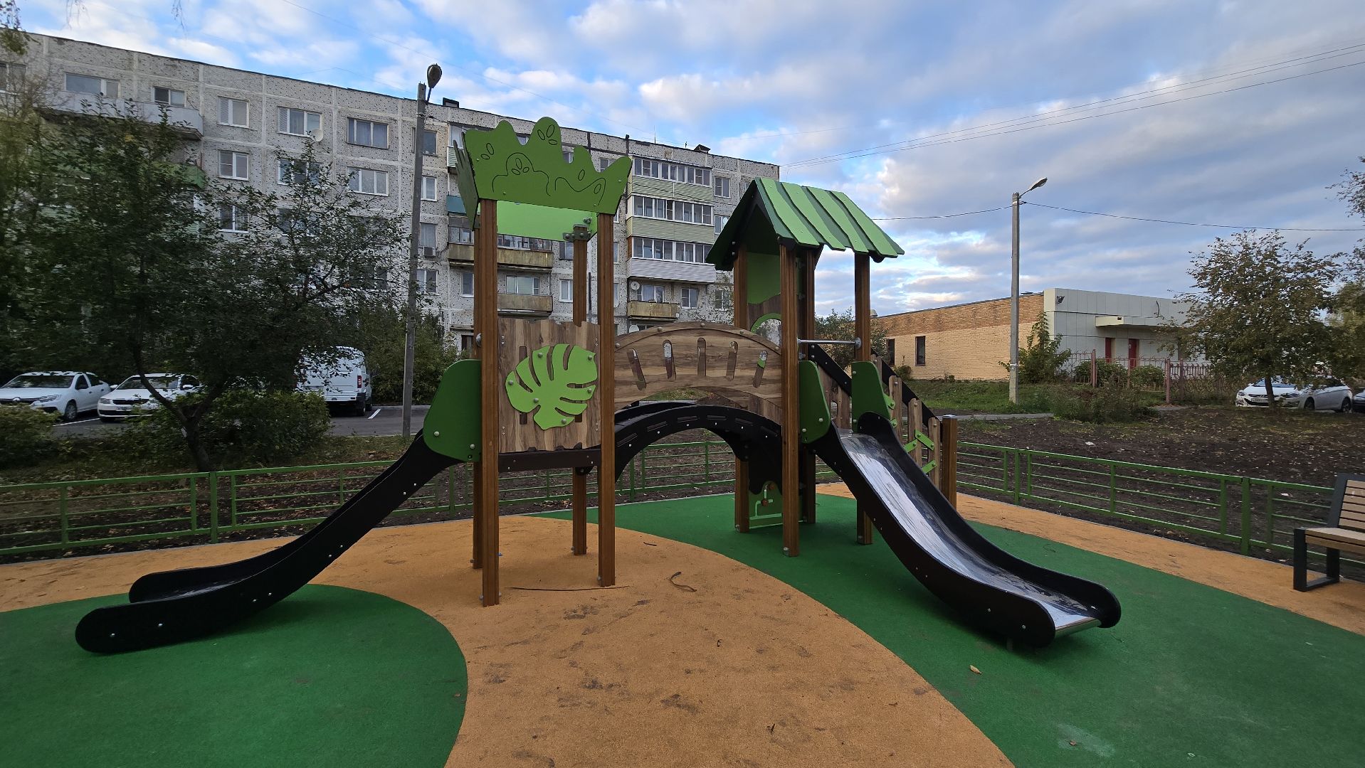 Коломна, новая детская площадка,Озеры,