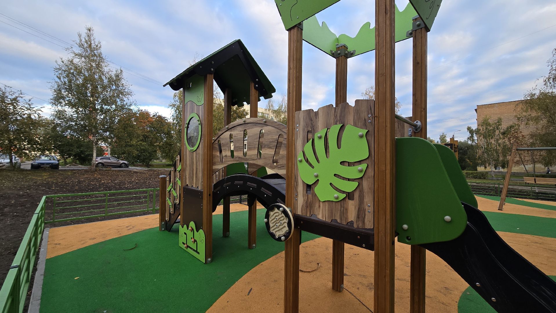 Коломна, новая детская площадка,Озеры,