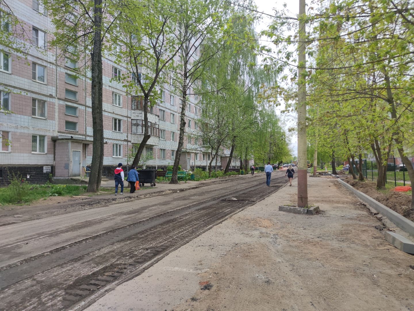 Ремонт дороги, плановый ремонт, Дубна