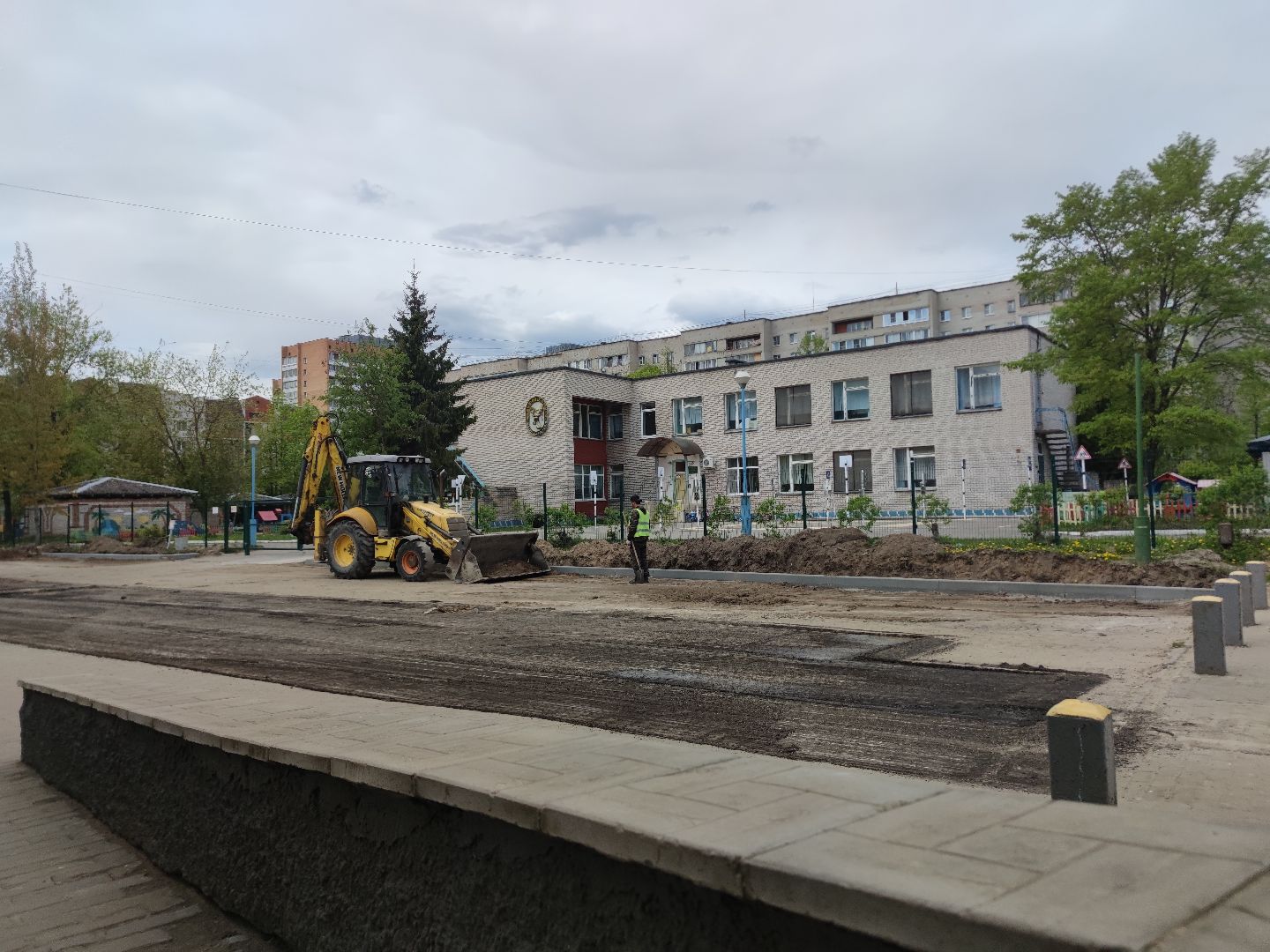 Ремонт дороги, плановый ремонт, Дубна