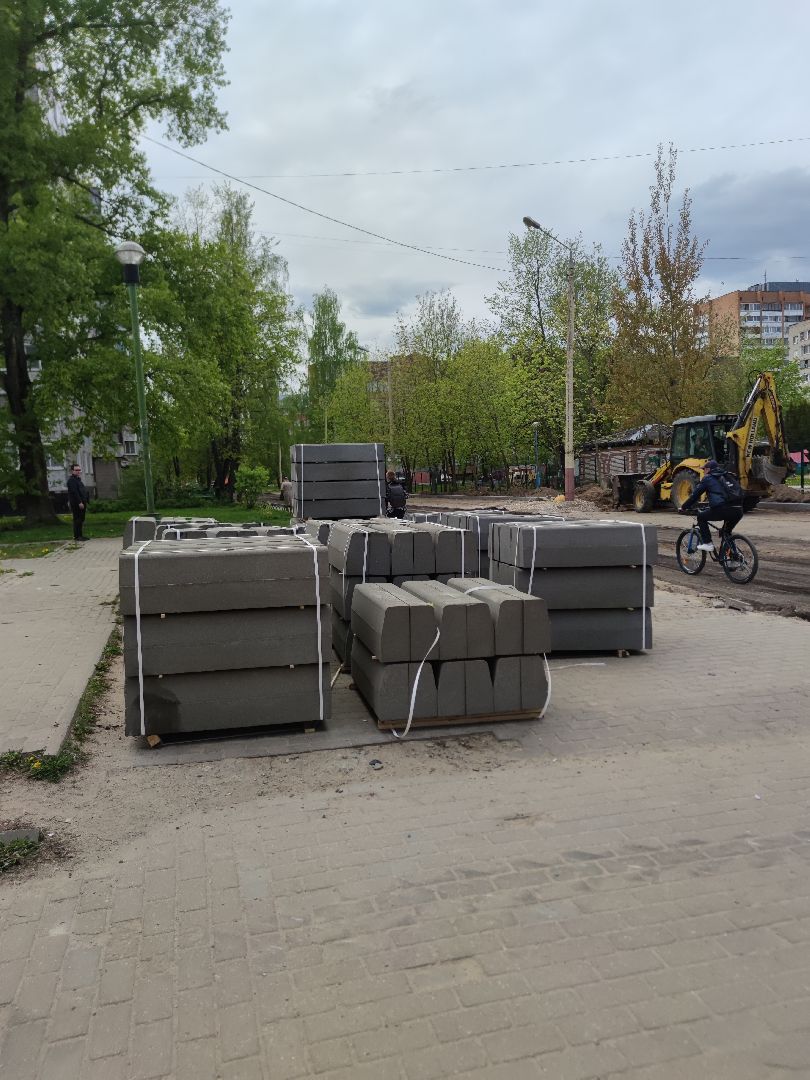 Ремонт дороги, плановый ремонт, Дубна