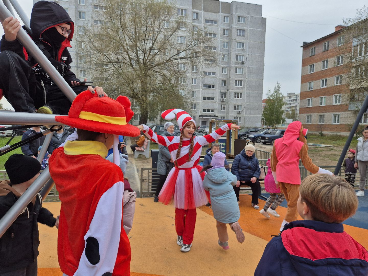 куровское, открытие детской площадки,