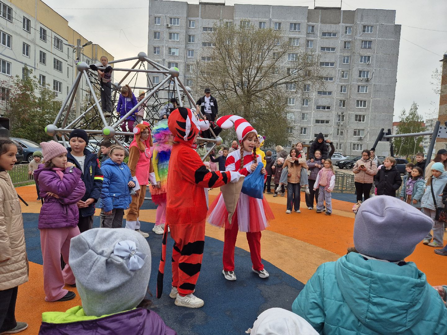куровское, открытие детской площадки,