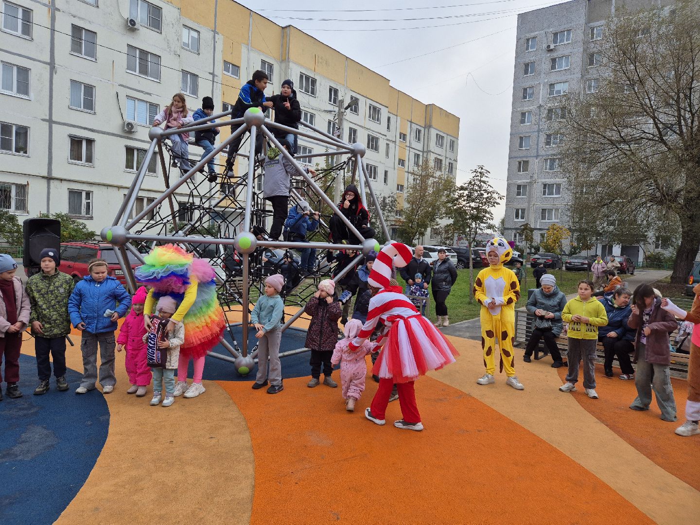 куровское, открытие детской площадки,