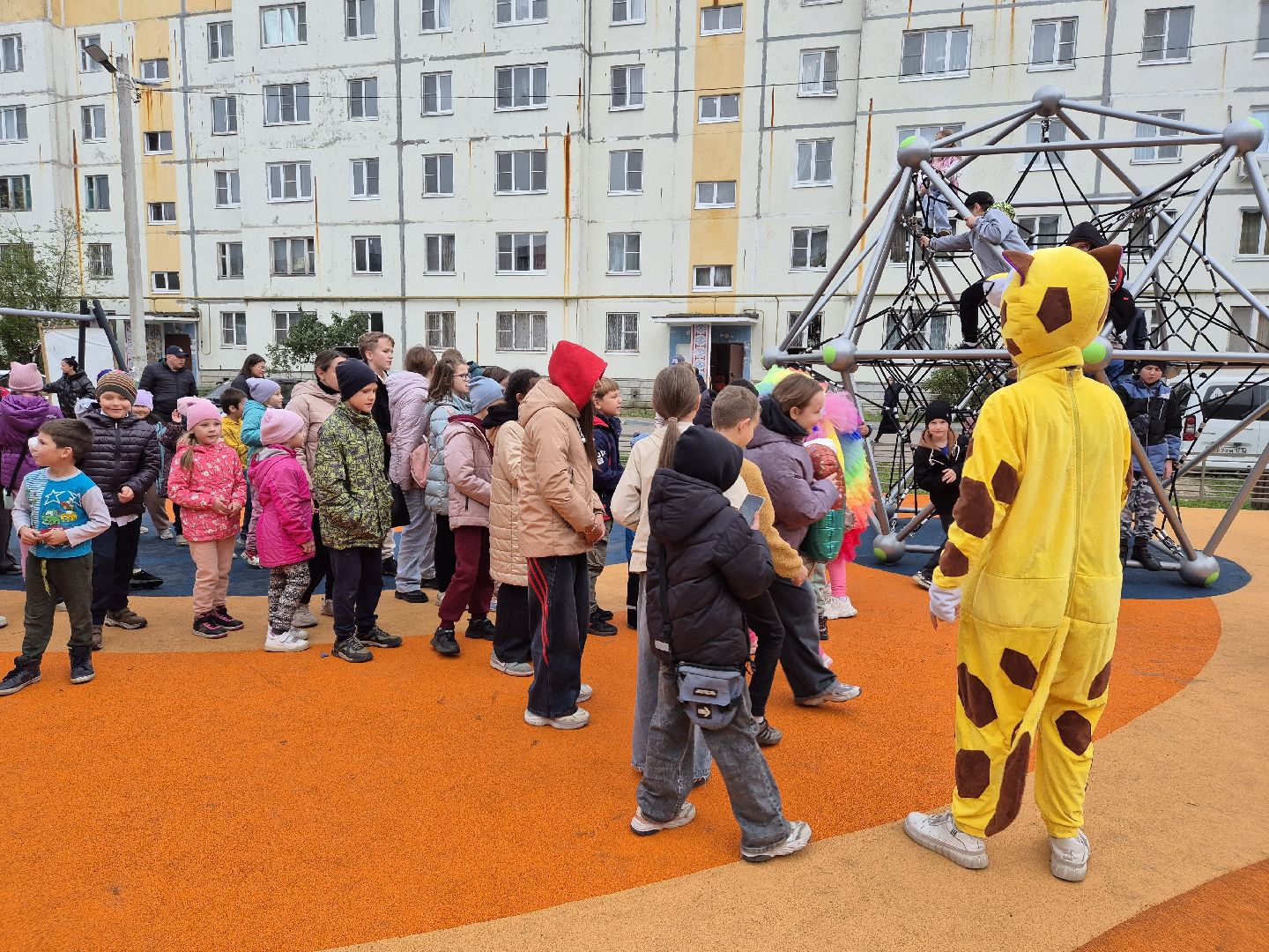 куровское, открытие детской площадки,
