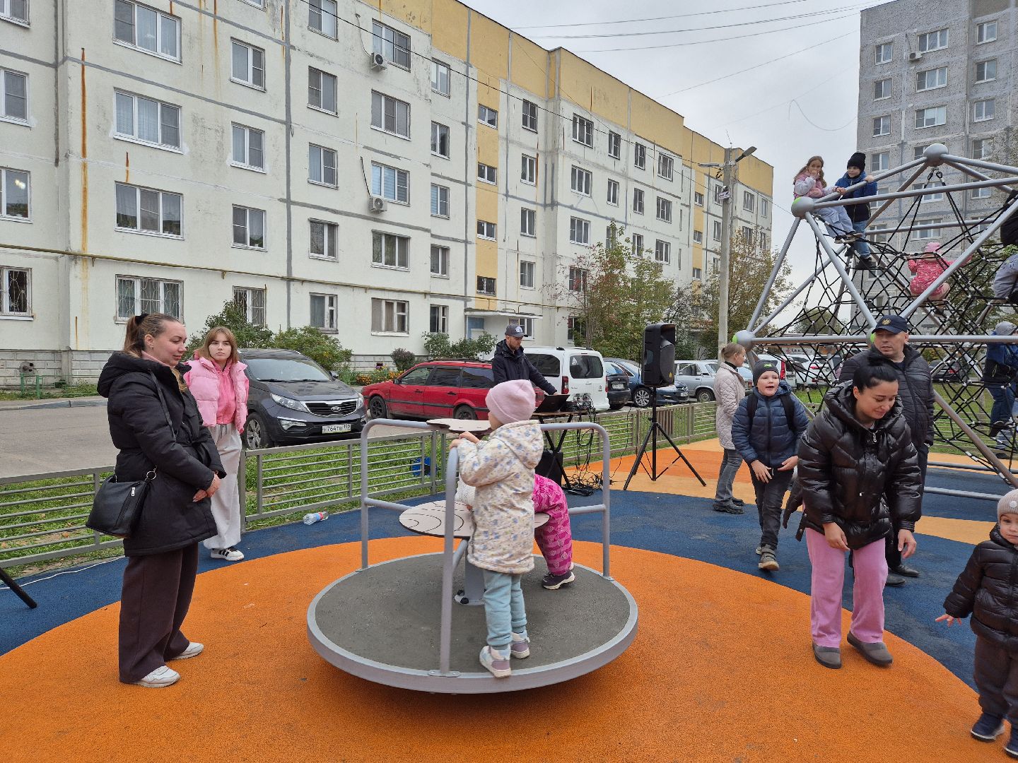 куровское, открытие детской площадки,