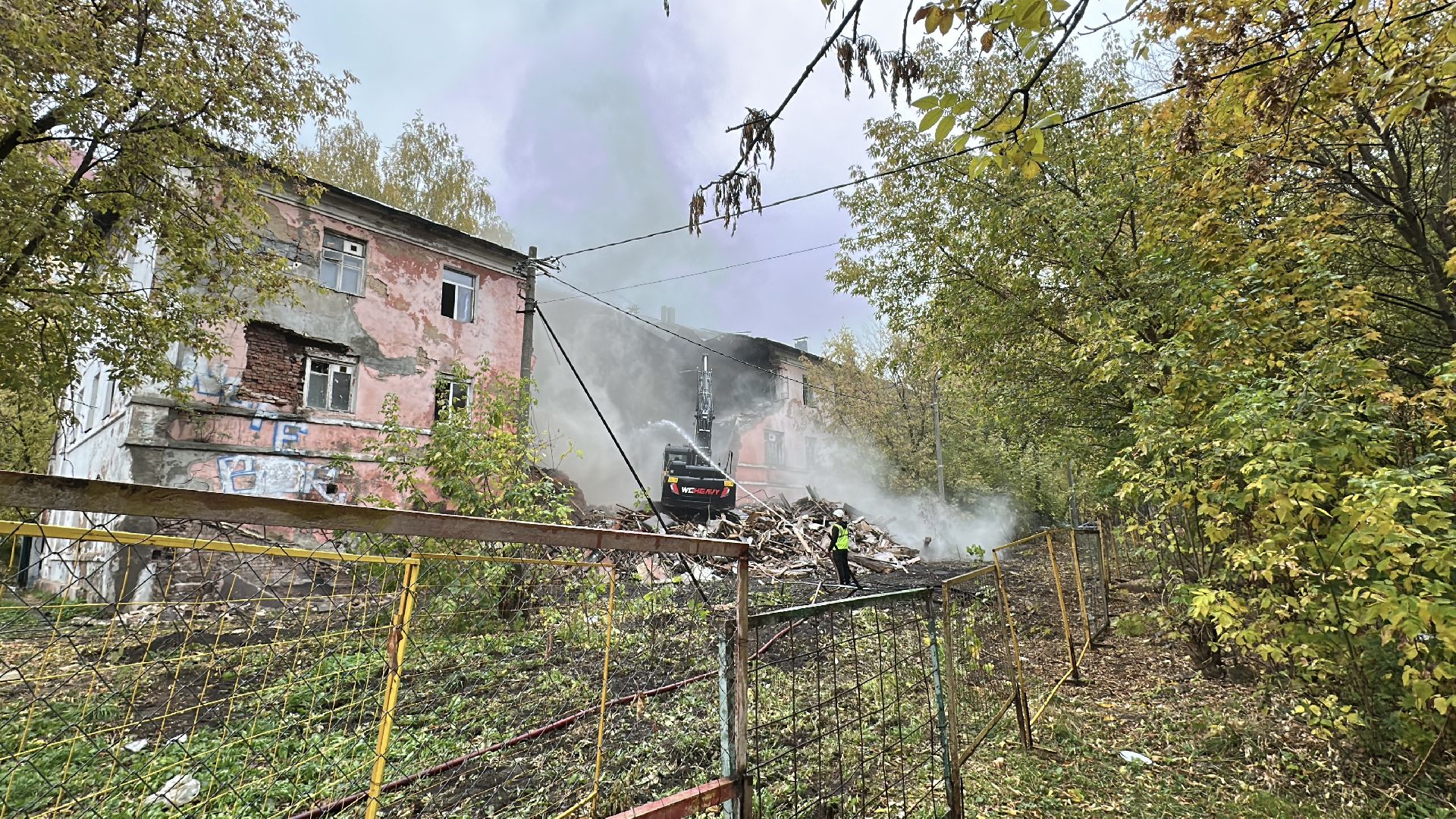 снос аварийного жилья, Снос многоквартирного дома, пушкинский городской округ, пушкино, снос дома,