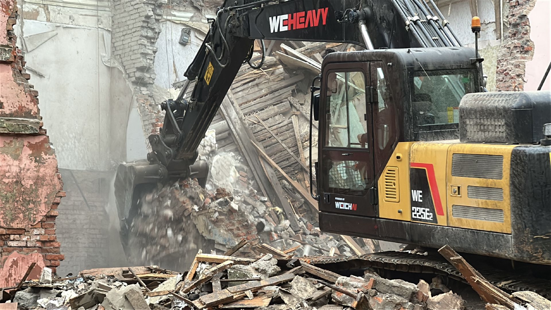 снос аварийного жилья, Снос многоквартирного дома, пушкинский городской округ, пушкино, снос дома,