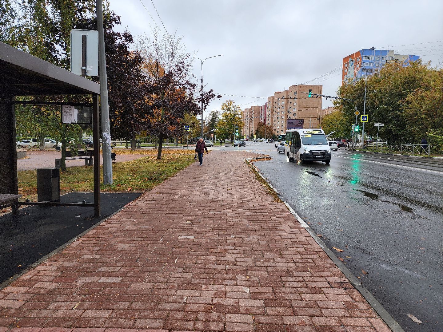 раменское, транспорт, новая автобусная остановка на улице михалевича,