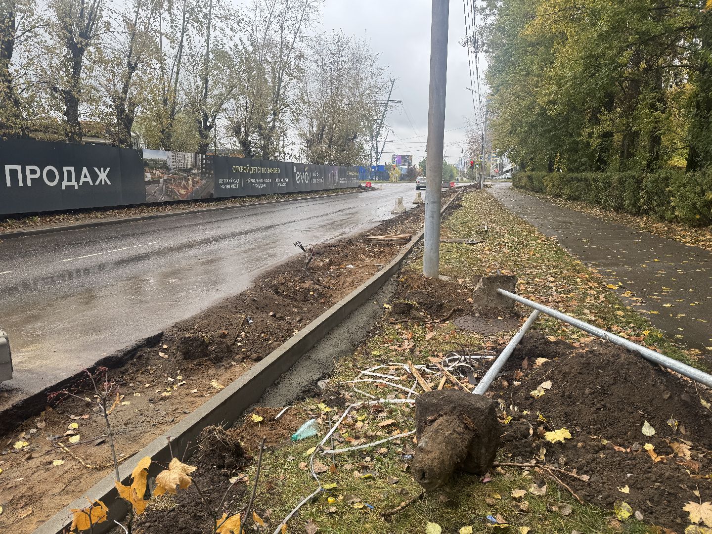 дорога, расширение, благоуйстройство, дорожные работы,