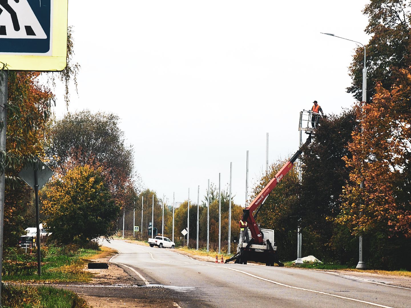 Пущино , серпухов, региональная дорога,мосавтодор , освещение дорог,