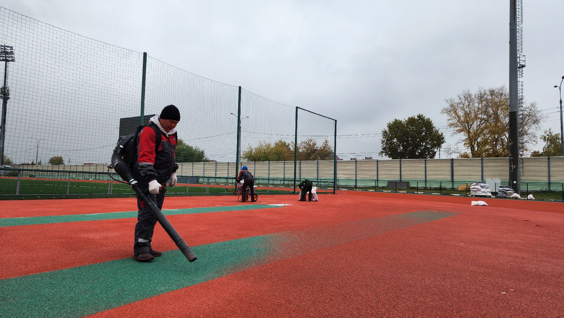 разметка,  покрытие, стадион, стадион авангард, спорт, дети, ремонт, капремонт,