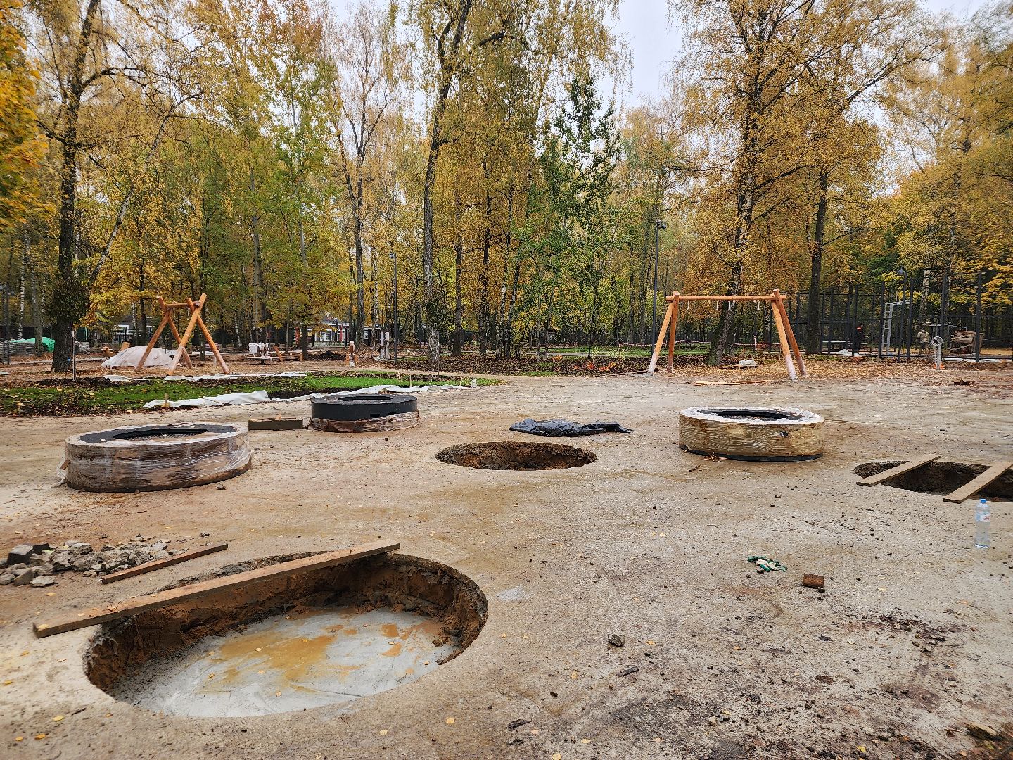 Подольск , Благоустройство , Лесопарк березки,