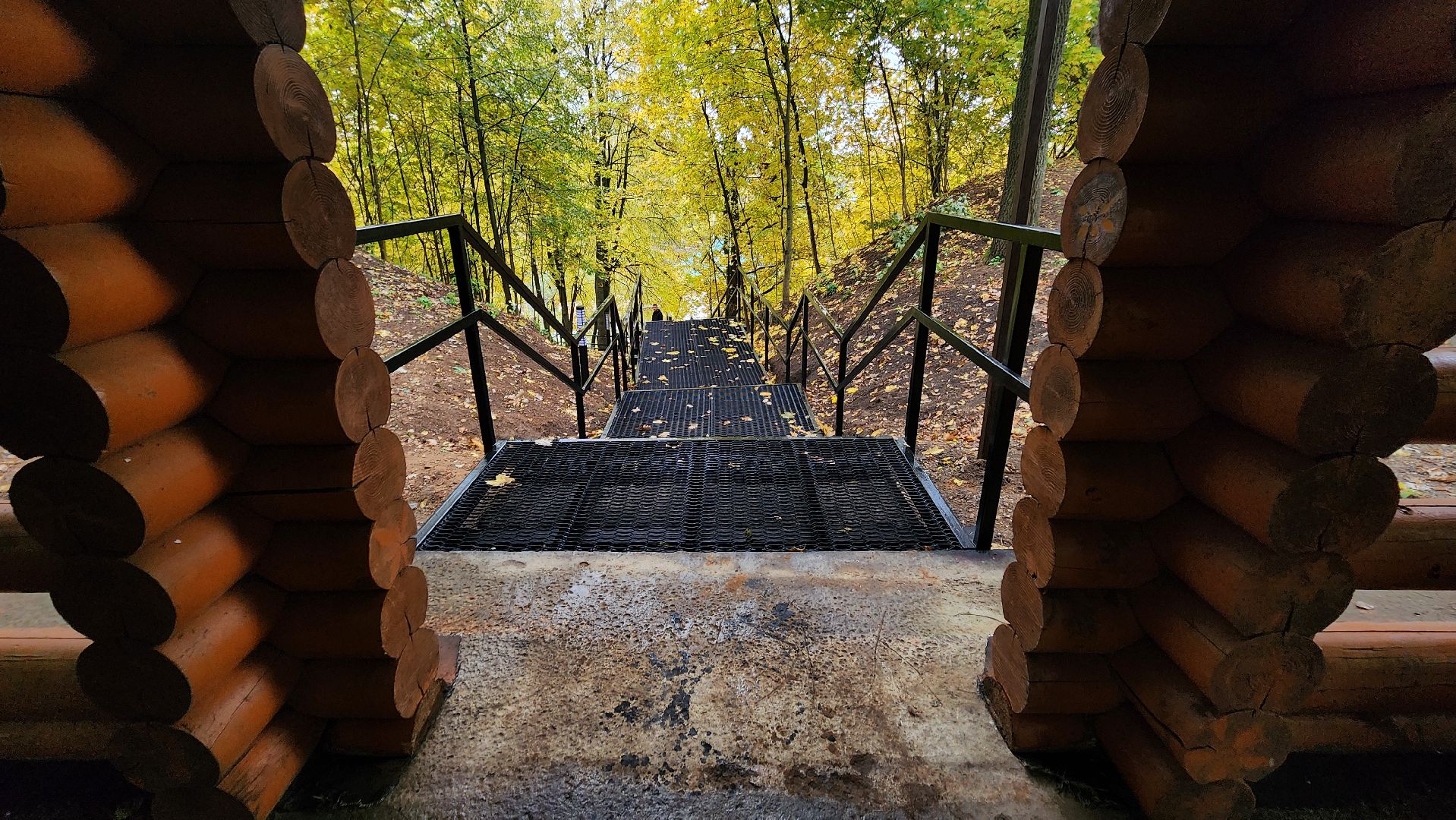 Руза, парк городок, новая лестница, благоустройство,