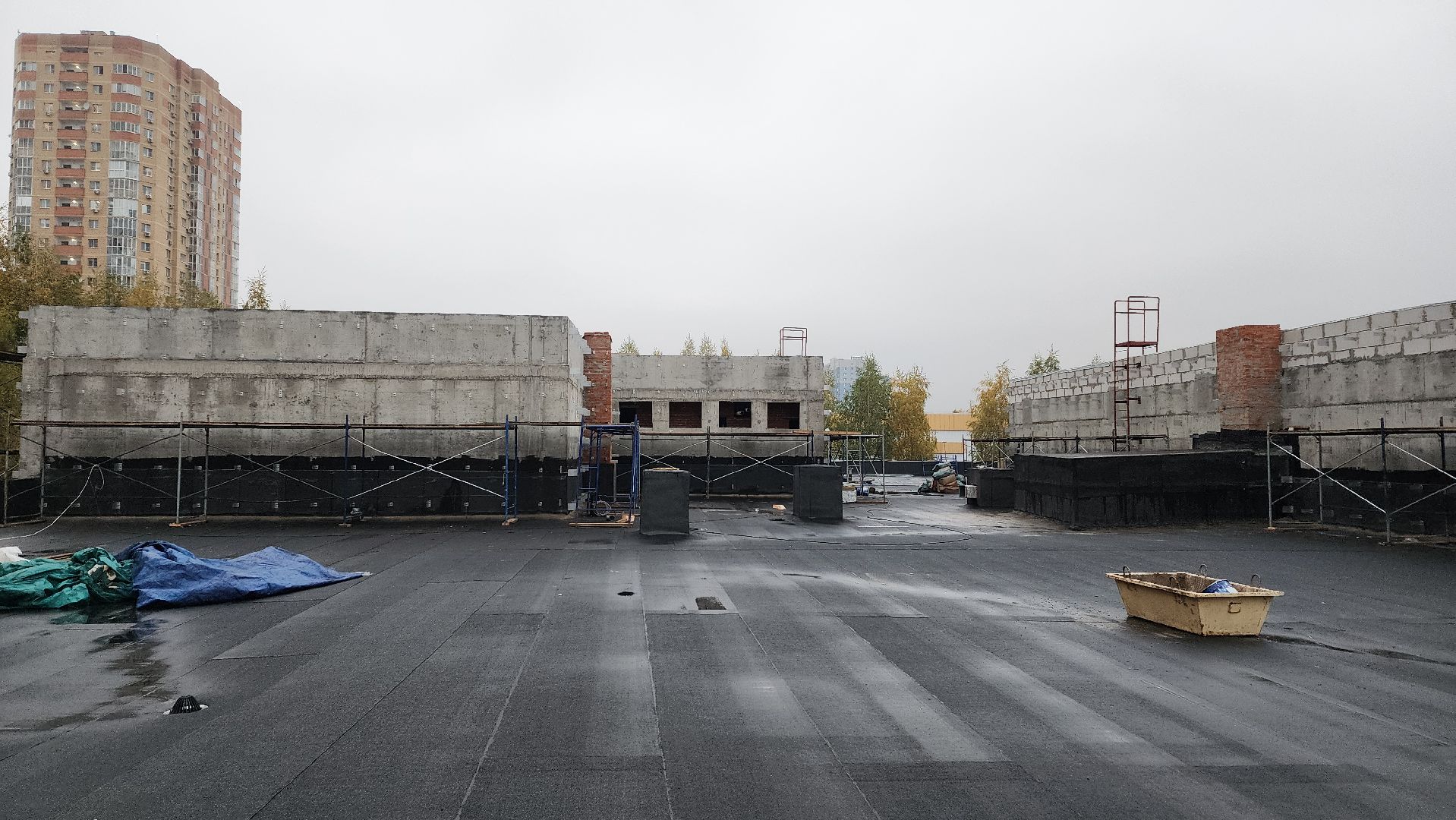 фок с бассейном, Лобня, Строительство ,