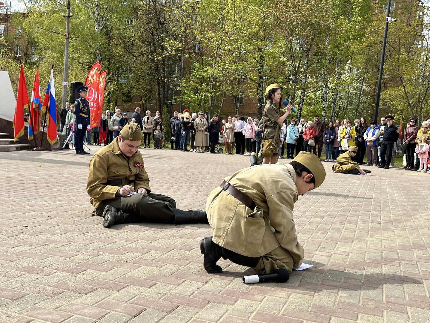 День Победы, митинг