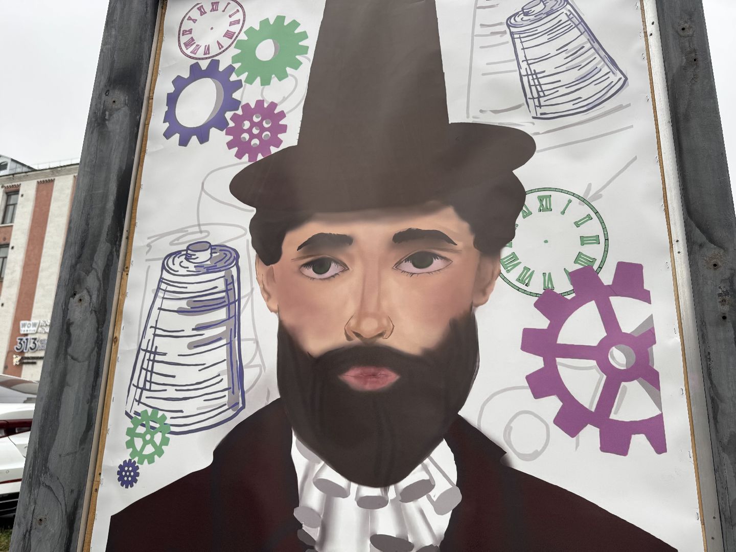 Анна Шевченко балашиха, рисунок Майкла Лунна на остановке у городской фабрики в Балашихе, фабрика 1830,