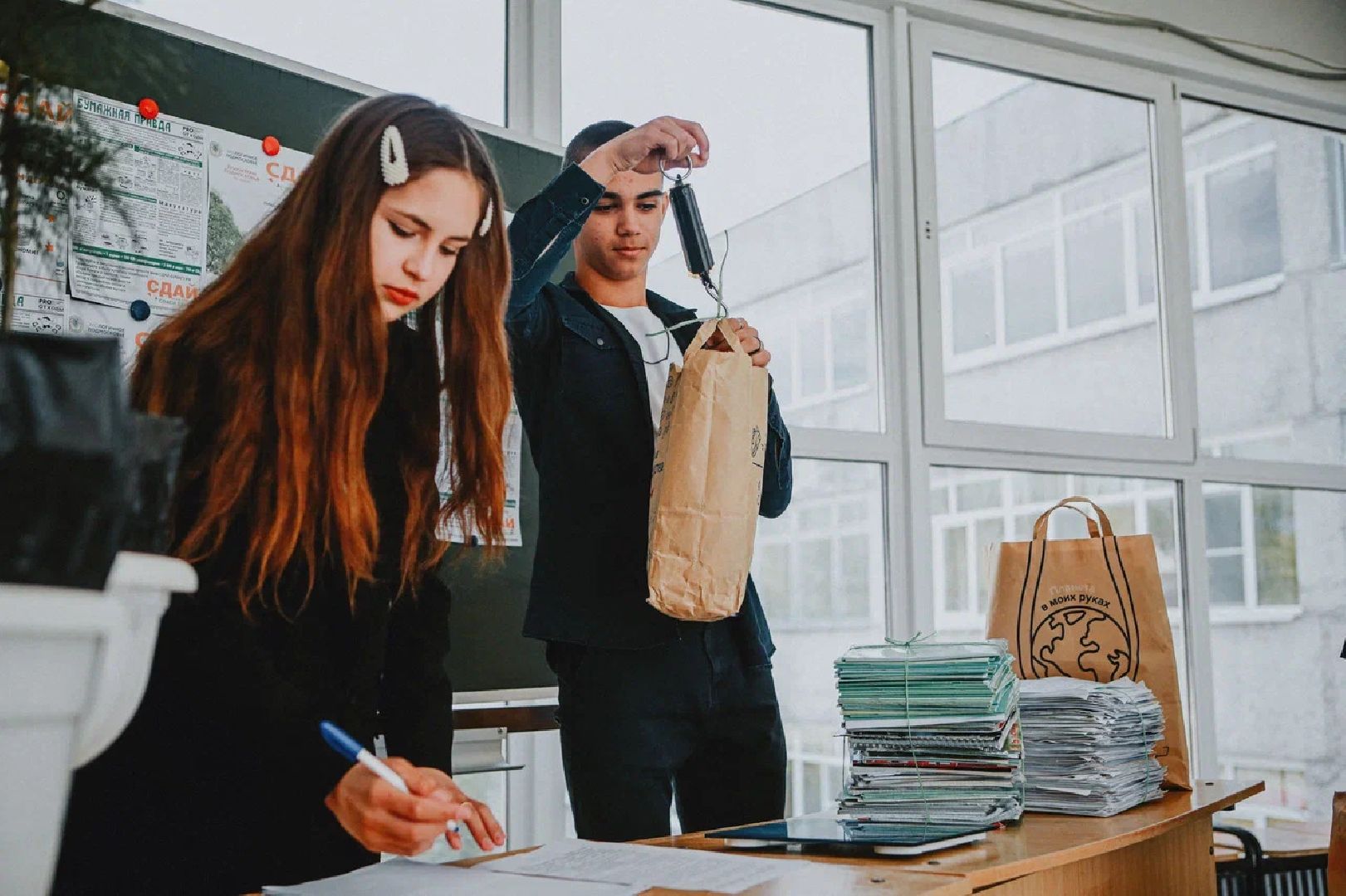 Макулатура, переработка, Орехово-Зуево, акция, волонтеры