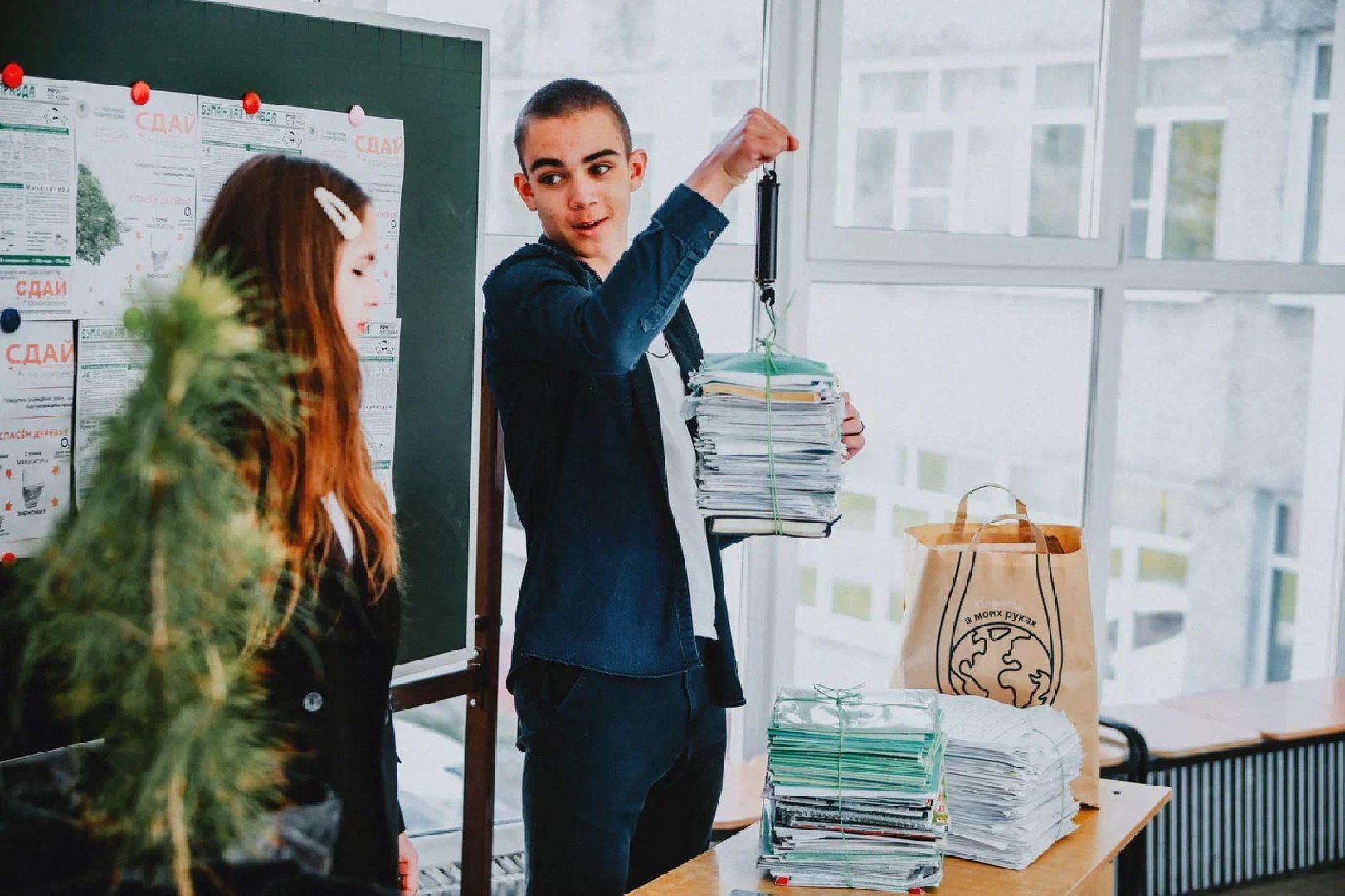 Макулатура, переработка, Орехово-Зуево, акция, волонтеры