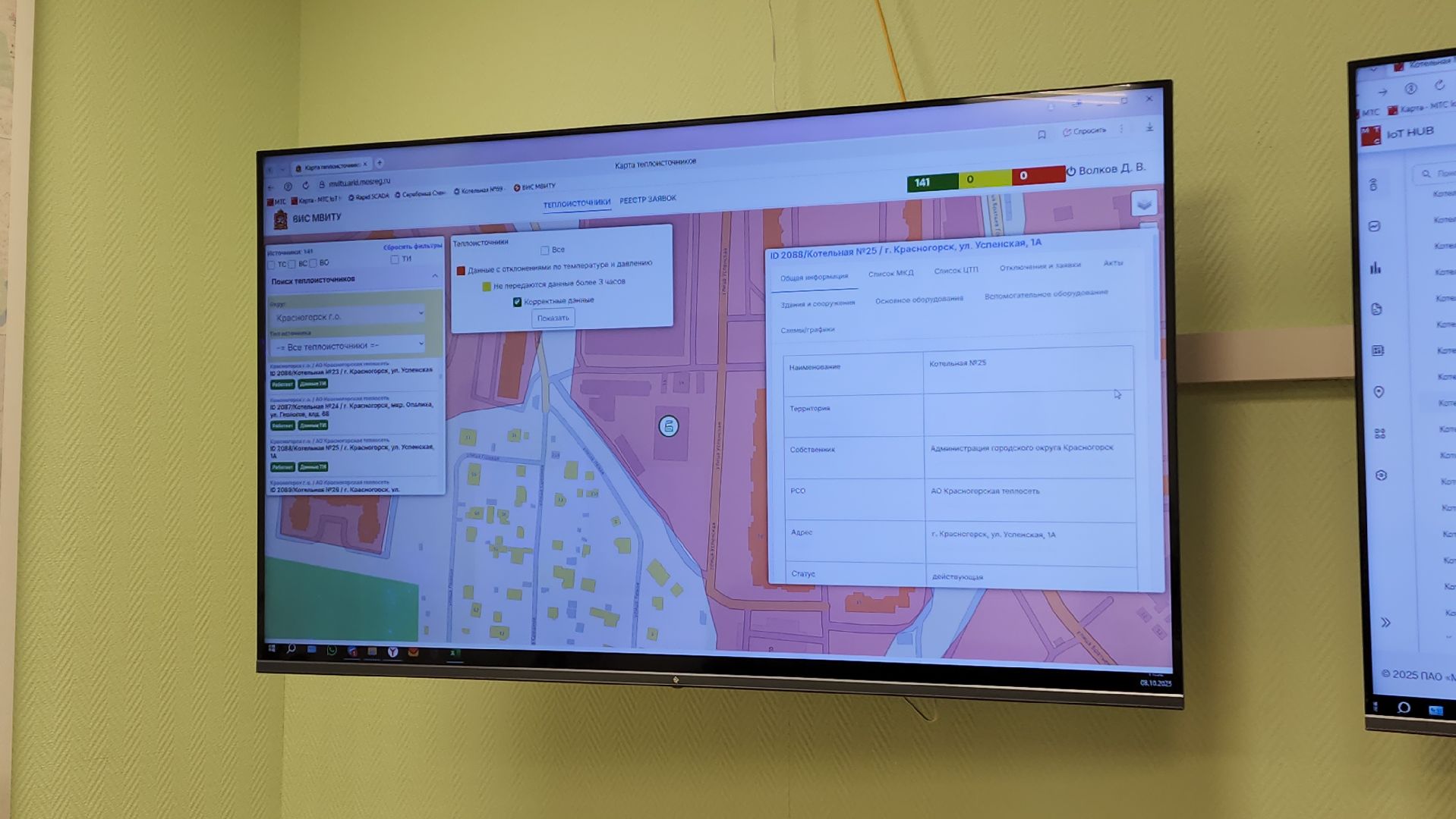 жкх, теплосеть, диспетчерская, цифровой контроль,