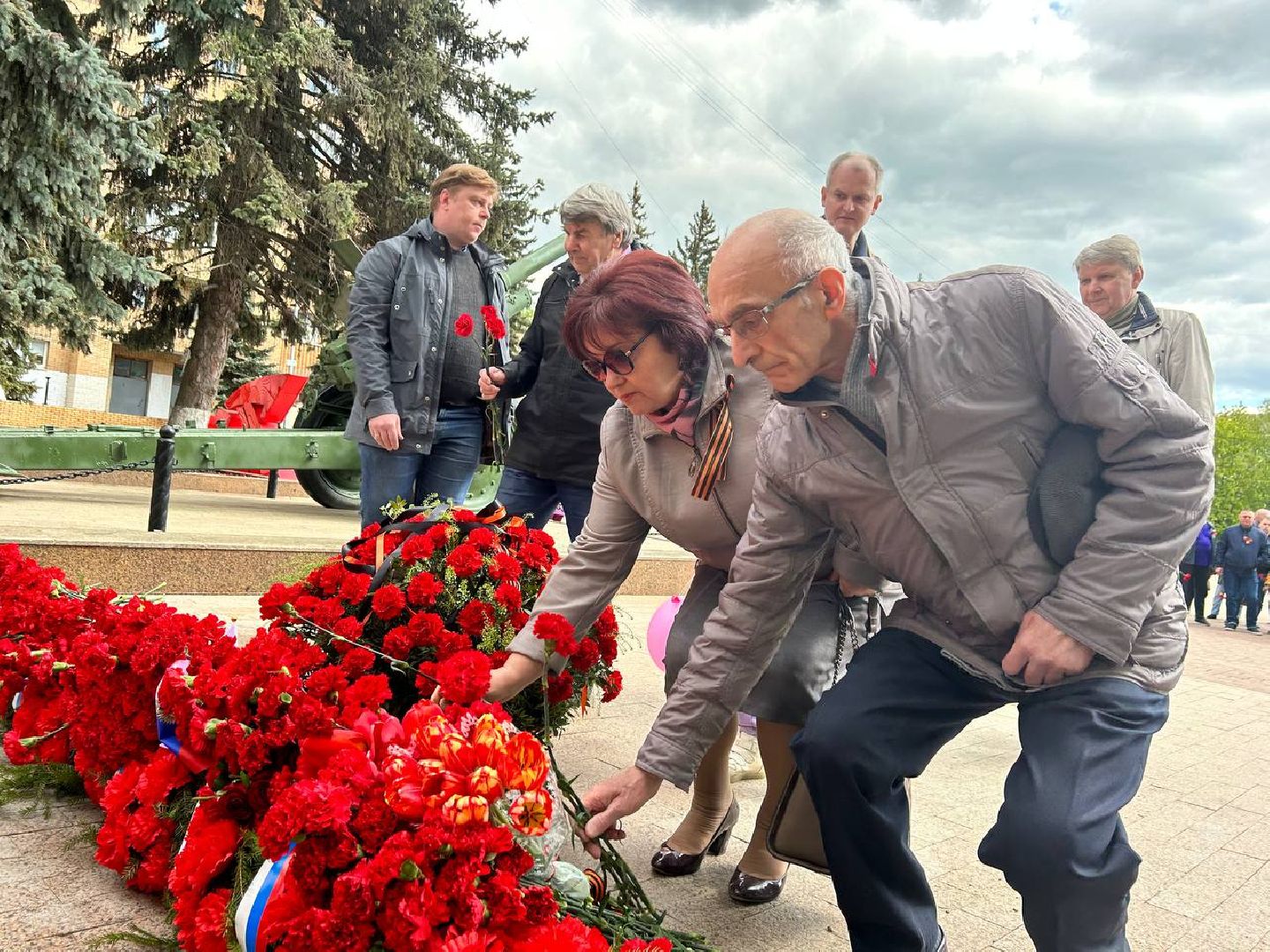 Подольск, День Победы, возложение цветов, мемориал