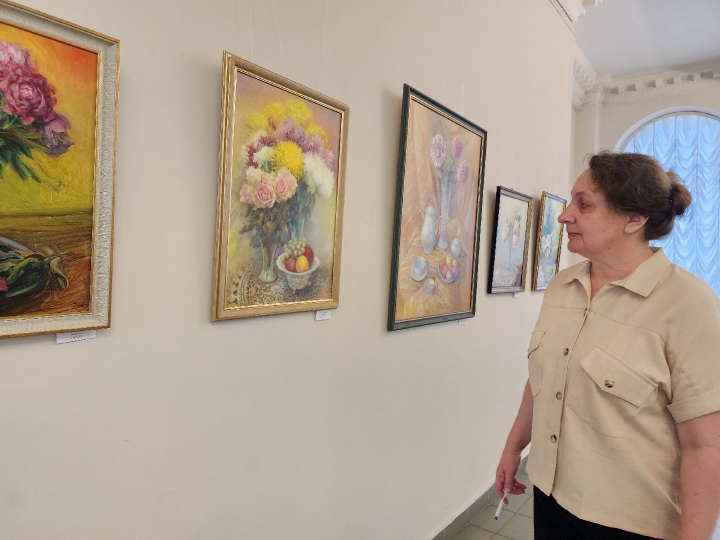 фрязино, художественная выставка, художники, живопись, картины, открытие выставки, натюрморт,